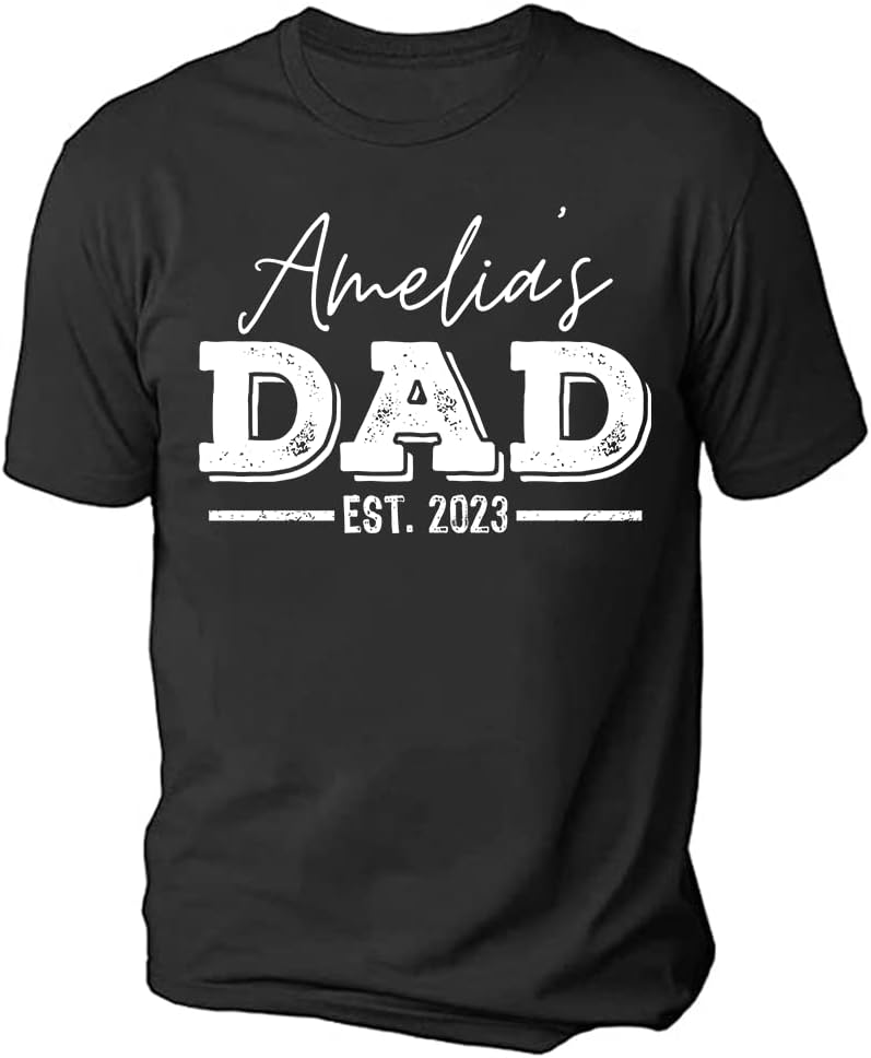 Personalized Shirt for Dad Shirt with Kids, Gifts for Dad Papa Shirts, Fathers Day Birthday Gifts, Gifts for Men Shirt