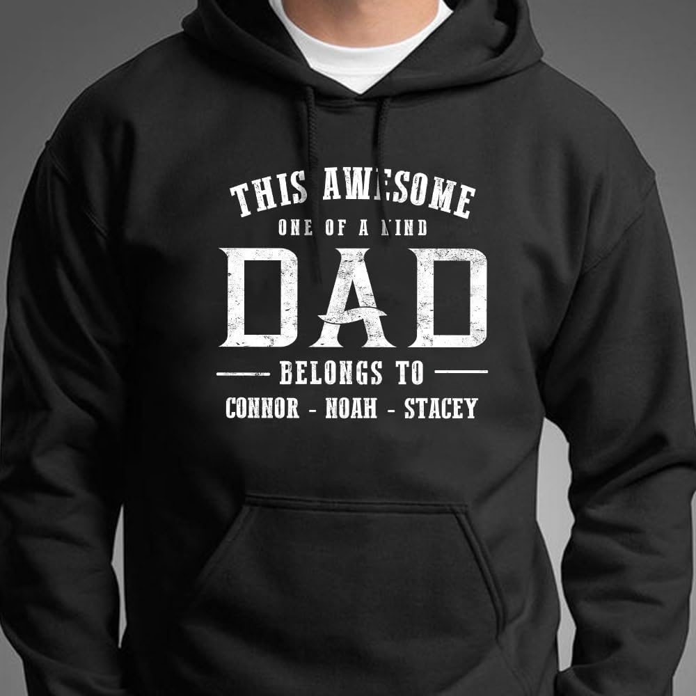 Personalized Shirt for Dad Shirt with Kids, Gifts for Dad Papa Shirts, Fathers Day Birthday Gifts, Gifts for Men Shirt