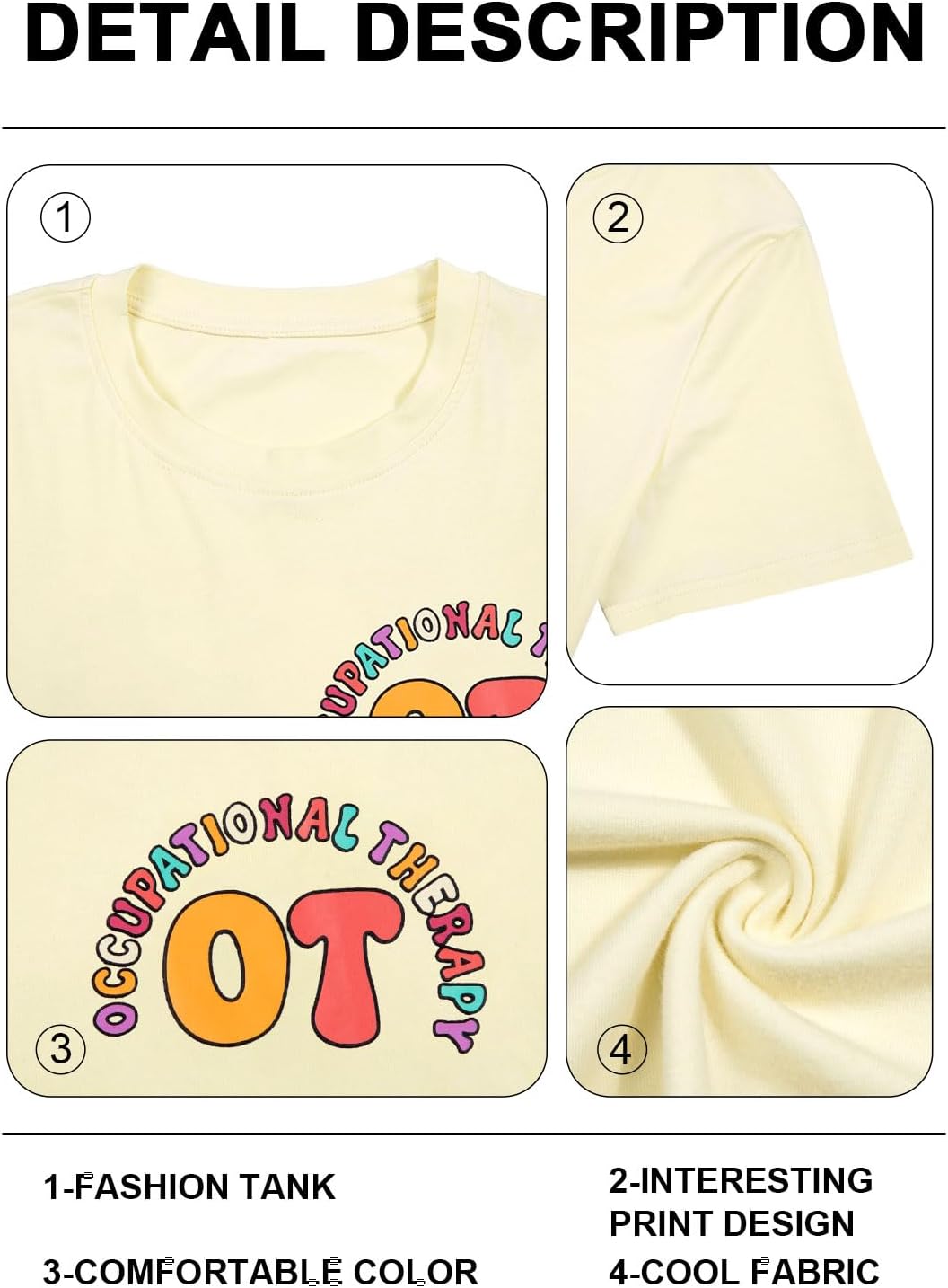 Occupational Therapy Shirts Ot Shirt Autism Awareness Tshirt Occupational Therapist Gifts Tee Casual Short Sleeve Tops