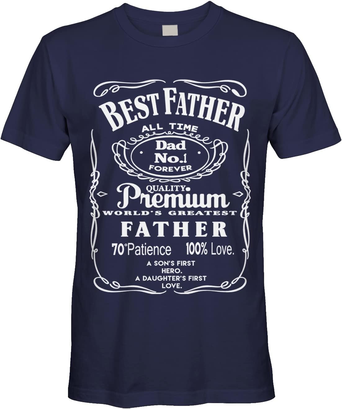Men's Best Father Premium Dad World's Greatest No.1