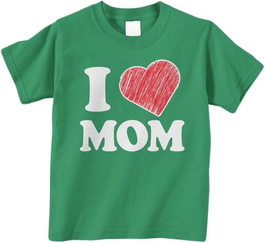 Threadrock Little Boys' I Love Mom Infant\/Toddler