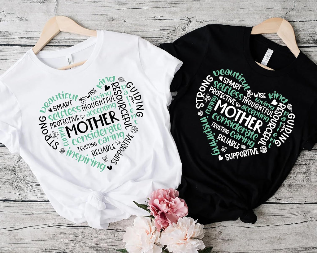 Mother Heart Shirt, Mothers Day Shirt, Gift For Mom, Mom Shirt, Mama Shirt, Mom Life Shirt, Heart Shirt, Gift For Her, Mother word cloud Tee Mother Shirt