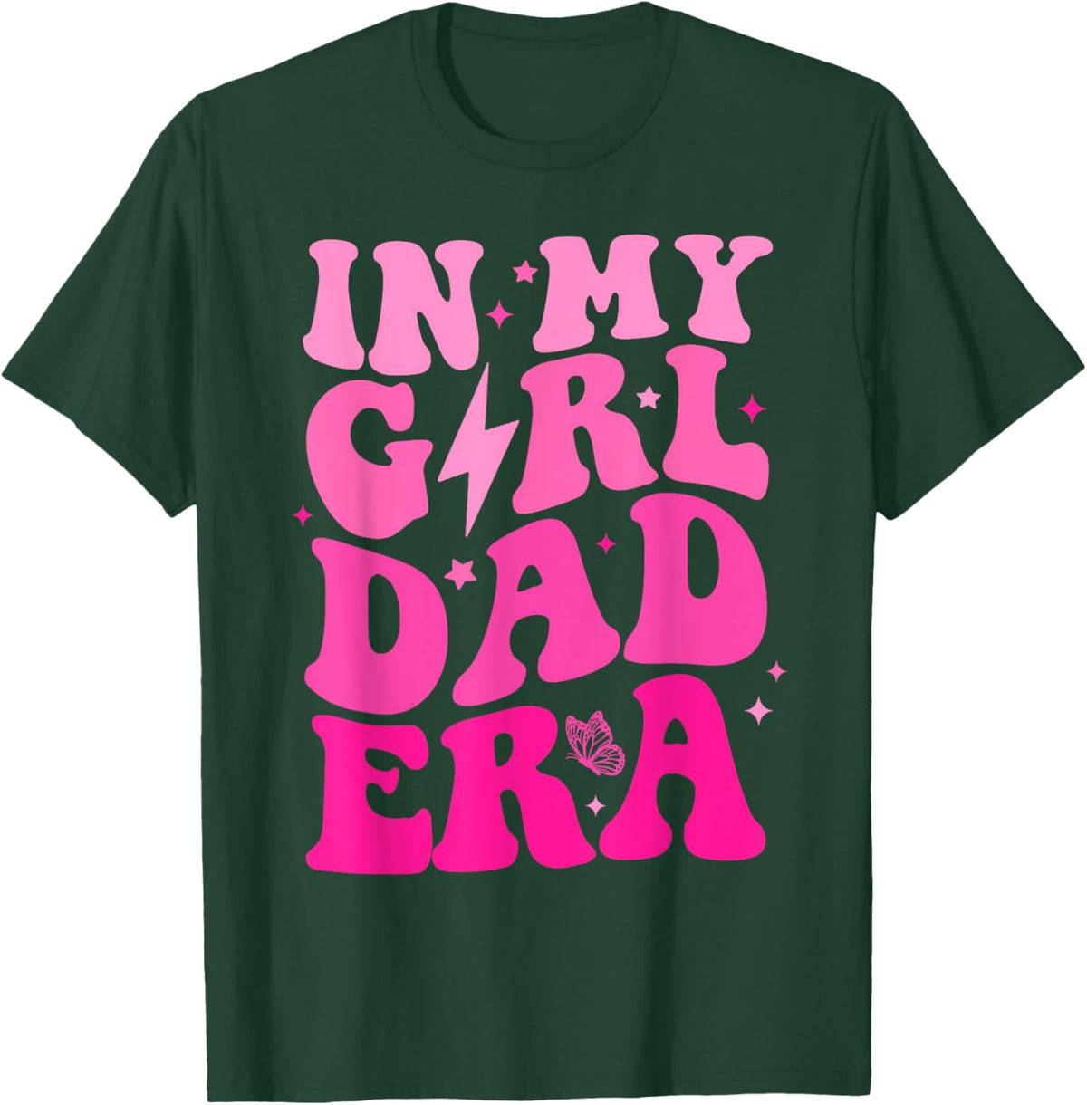 In My Dad Era Girl Groovy Retro Papa Fathers Day