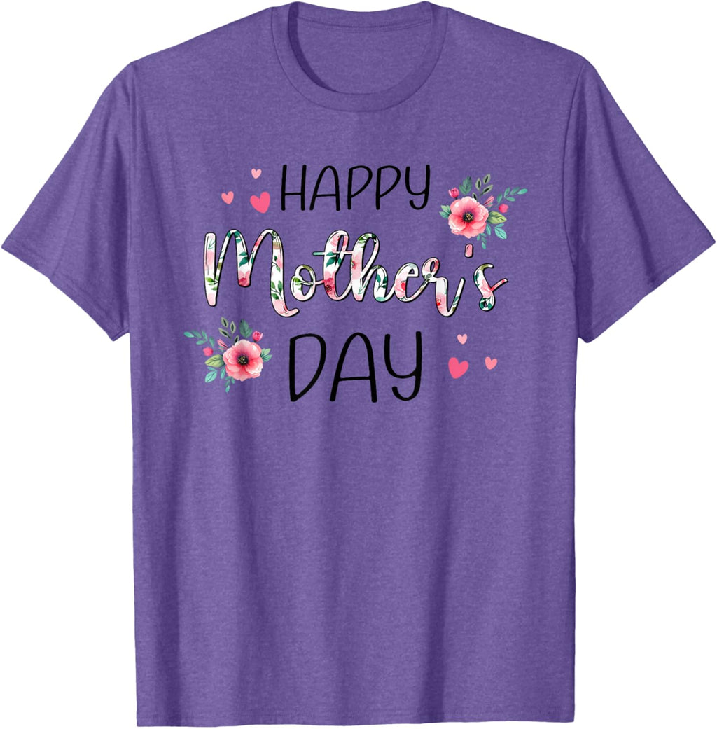Happy Mothers Day Shirts for Women, Mom Tshirt Grandma Gift Mother Shirt