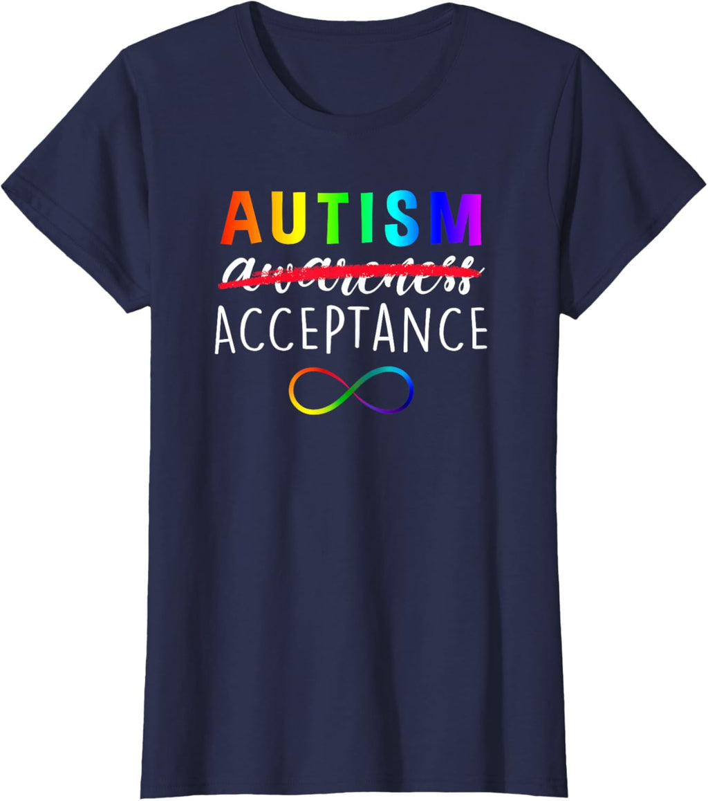 Autism - Red Instead - Acceptance Not Awareness