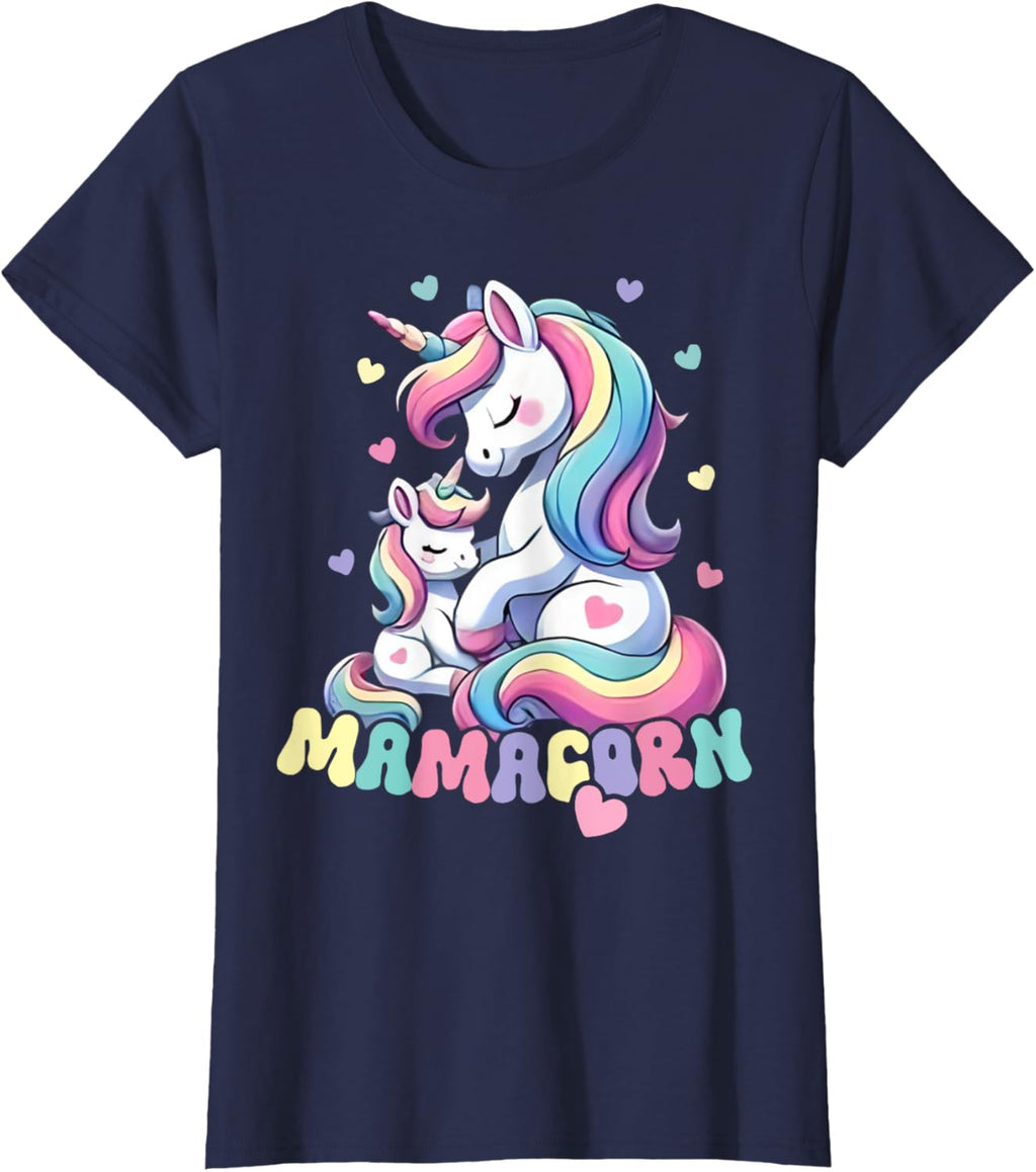 Funny Mamacorn Costume Mothers Day Unicorn Mom Women Mother