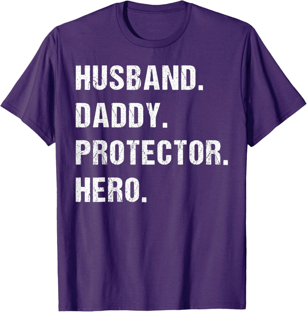 Husband Daddy Protector Hero Fathers Day Gift For Dad Wife