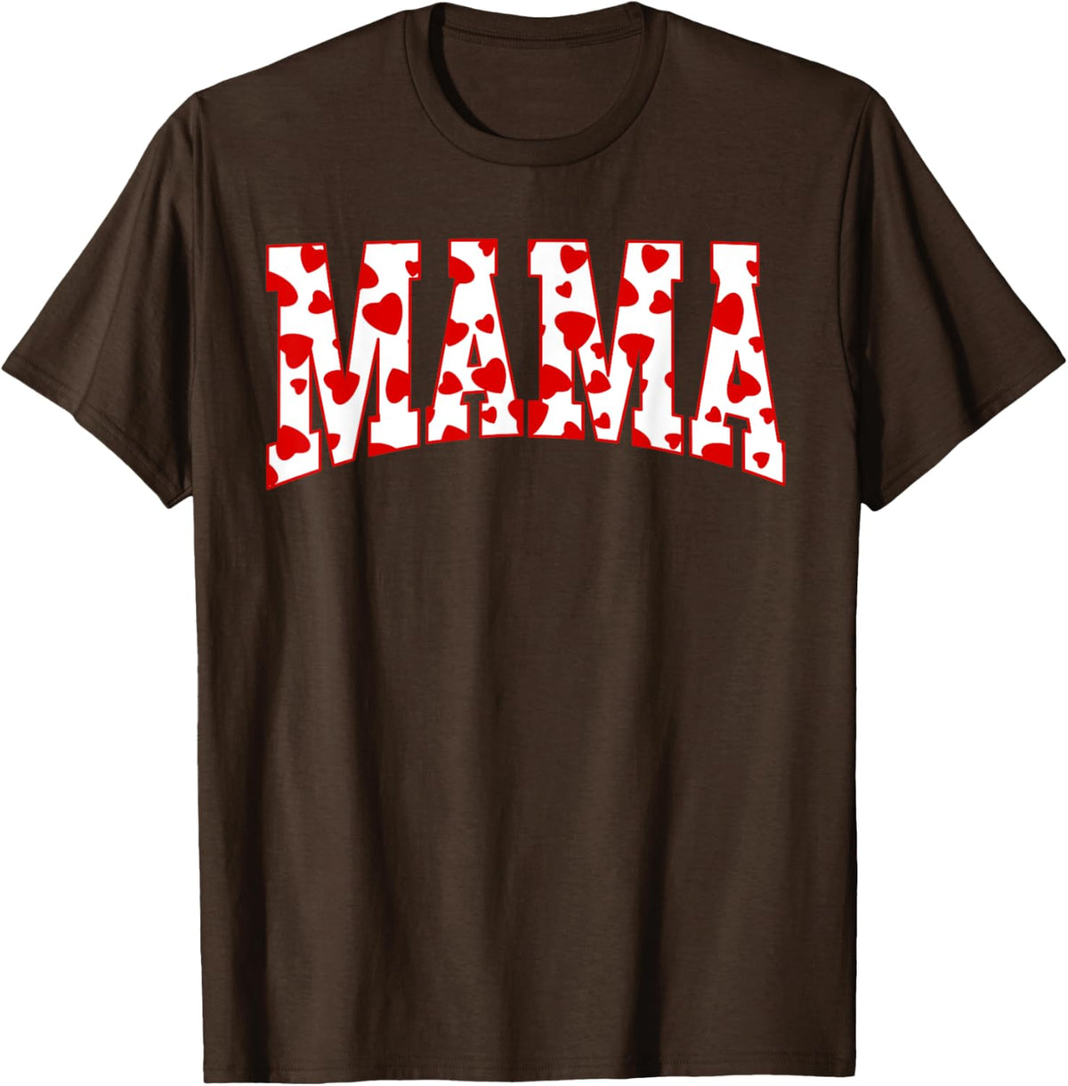 Mama Valentine Heart Valentines Day Family Matching Funny Mother Shirt