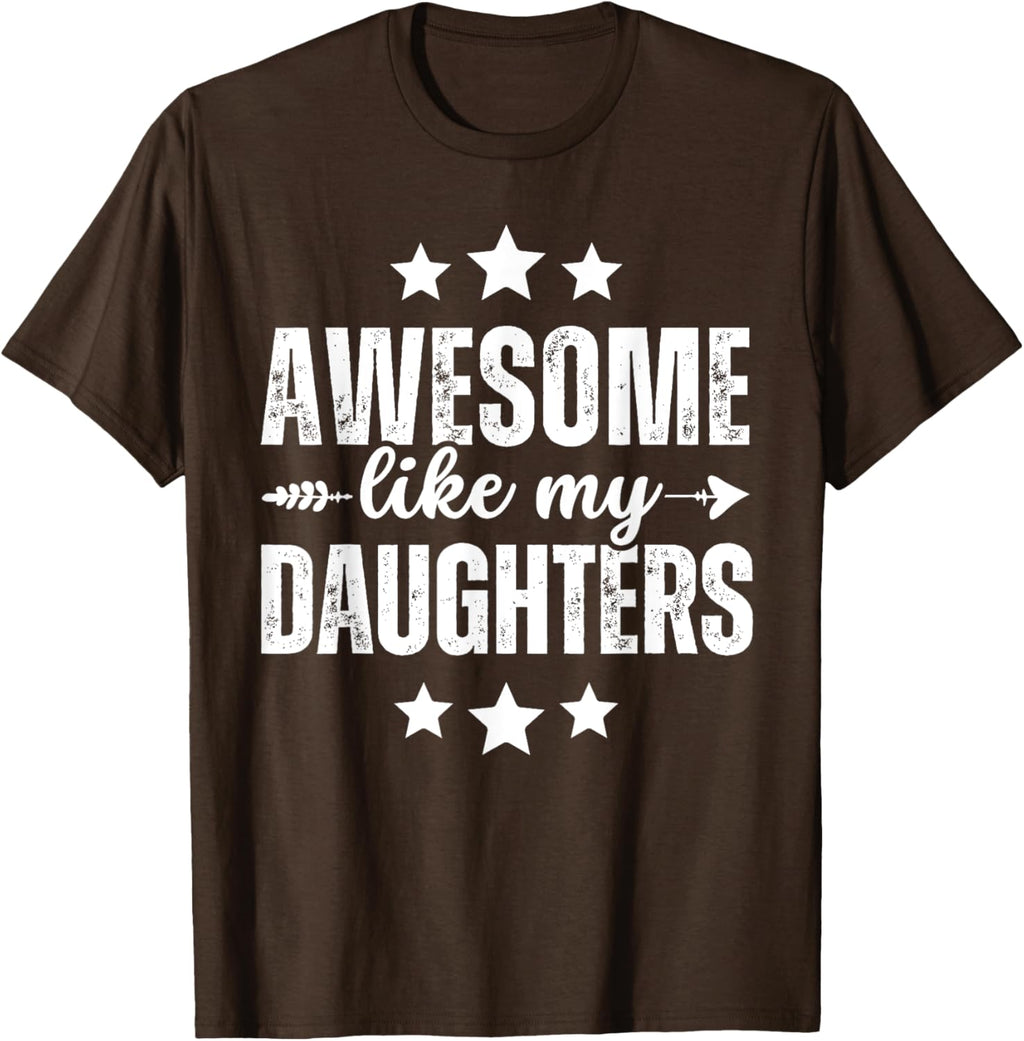 Awesome Like My Daughters Funny Fathers Day Dad Vintage