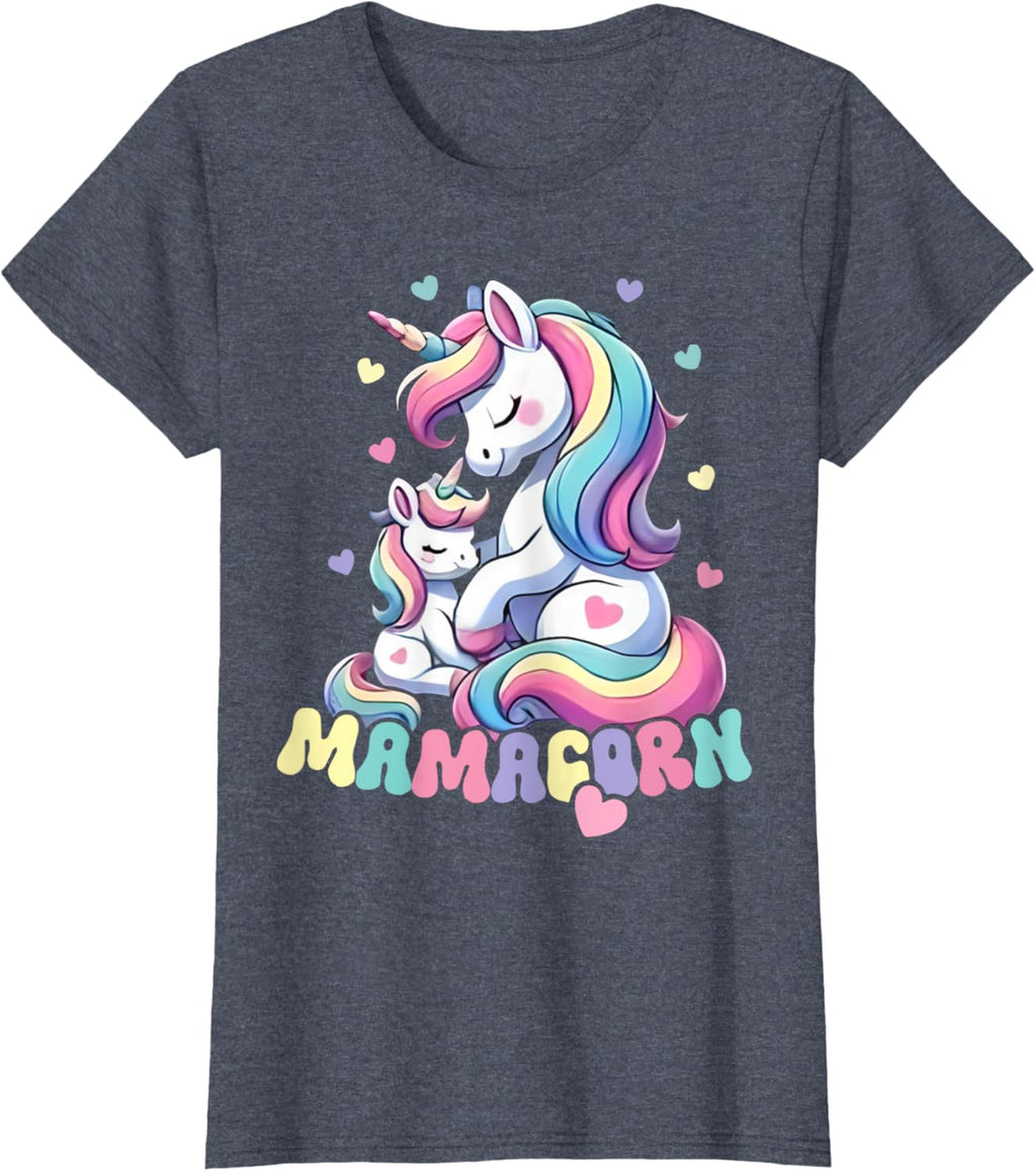 Funny Mamacorn Costume Mothers Day Unicorn Mom Women Mother