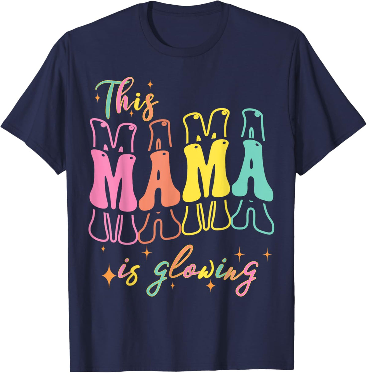 Mothers day Tee, This Mom is Glowing Mom mothers Day