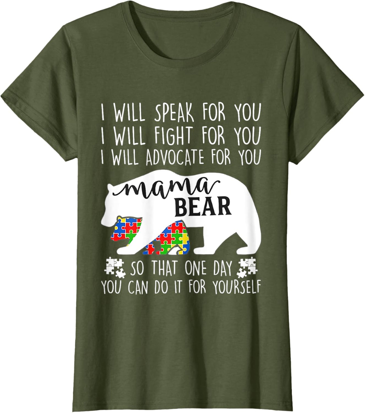 Autism Mama Bear I Will Speak Fight Advocate For You