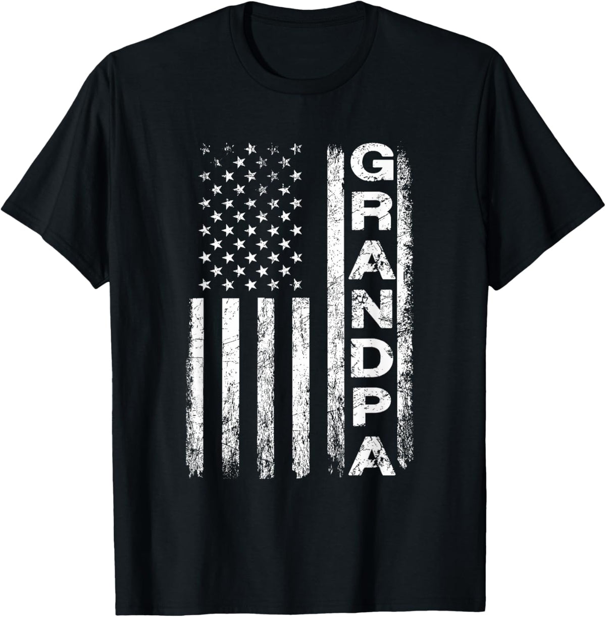 Grandpa Vintage American Flag Father's Day 4th of July Papa