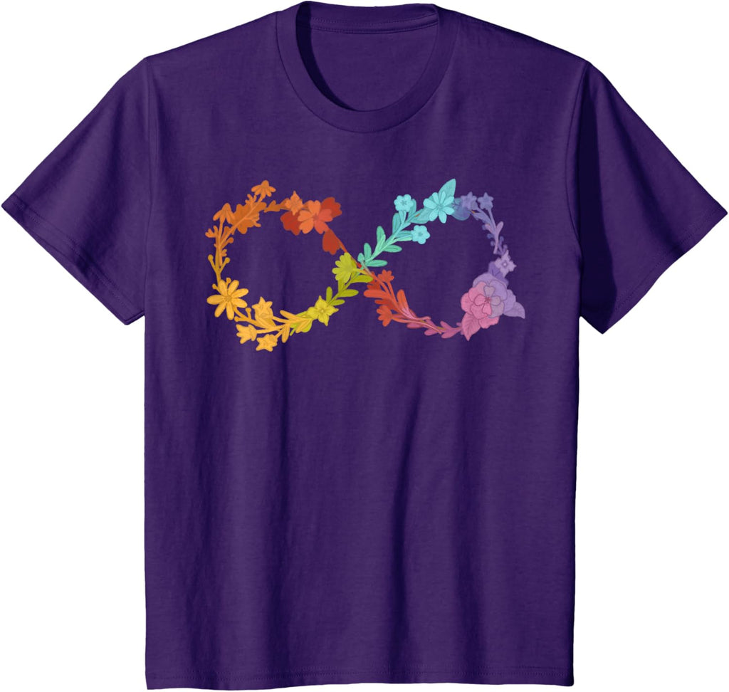 Floral Neurodiversity Infinity Symbol Autism Awareness