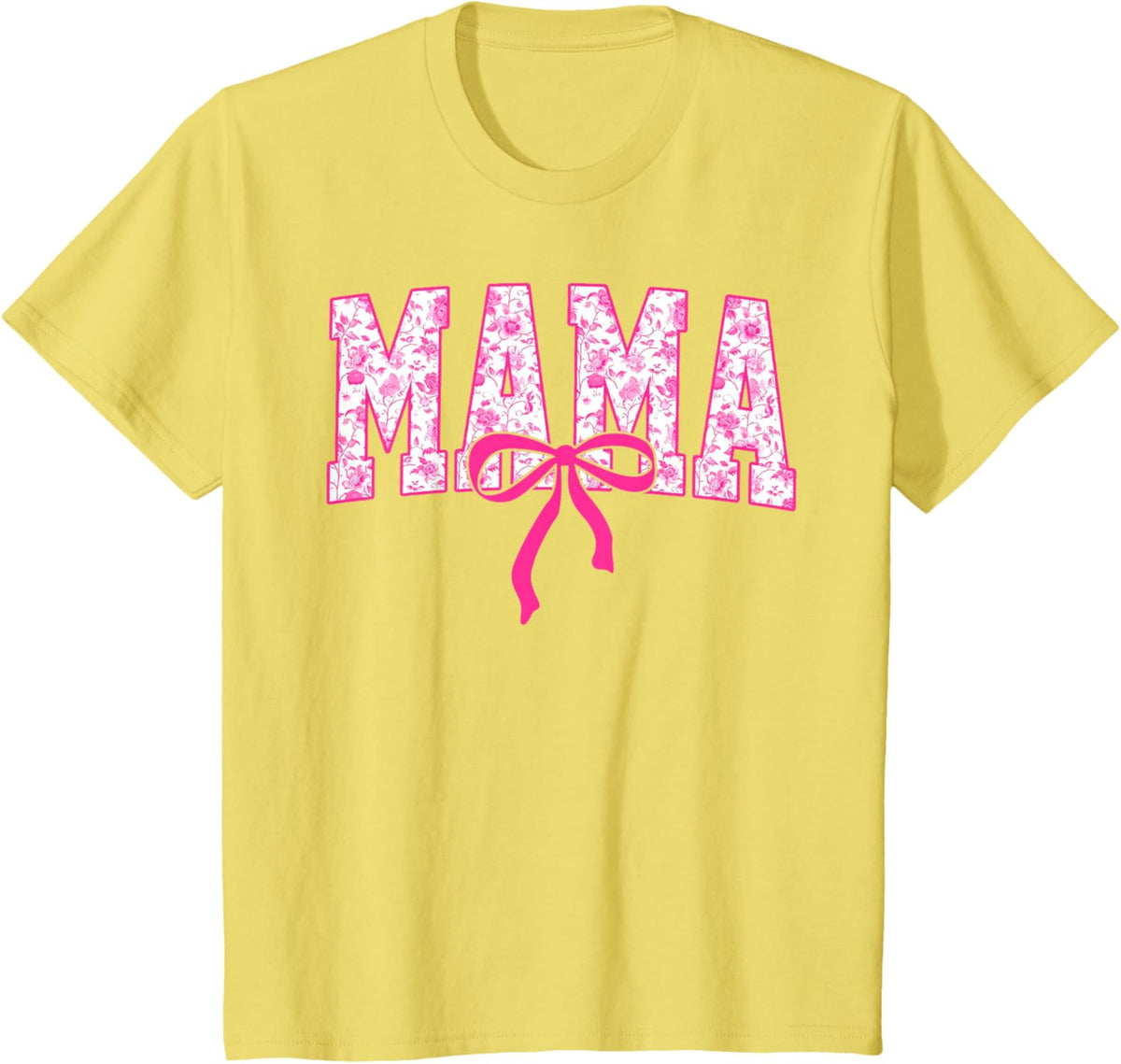Coquette Pink Chinoiserie Mama Floral Bow Mom Mothers Day