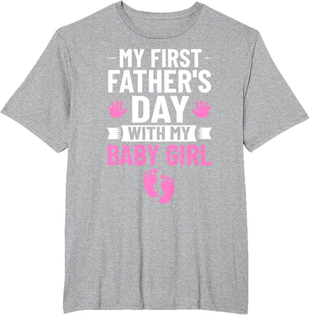 My First Fathers Day Baby Girl Outfit First Time Dad